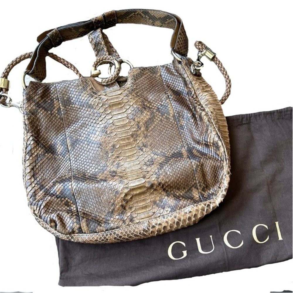 Gucci Limited Edition Python Leather Handbag – Ultra Luxury Designer Piece
